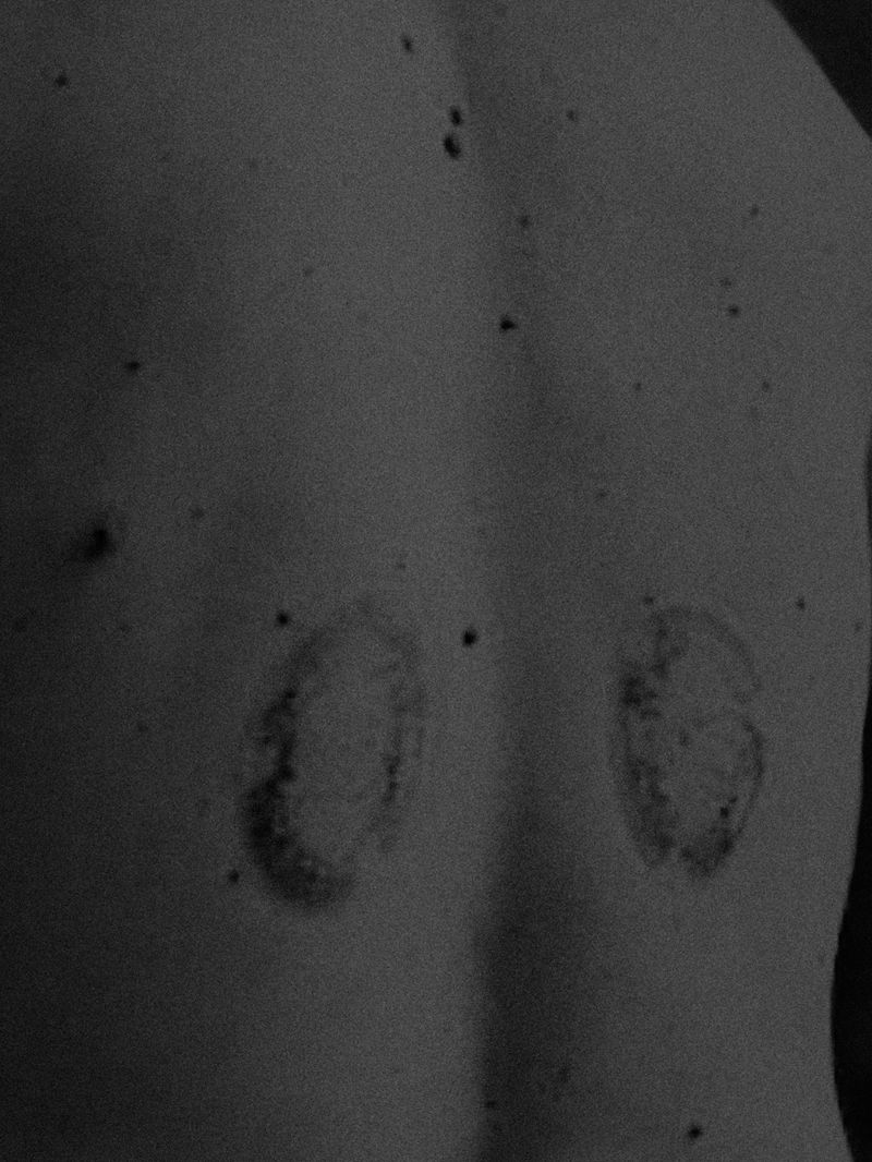 © Joel Jimenez - "Wings", 2025.  Detail of my father’s back.