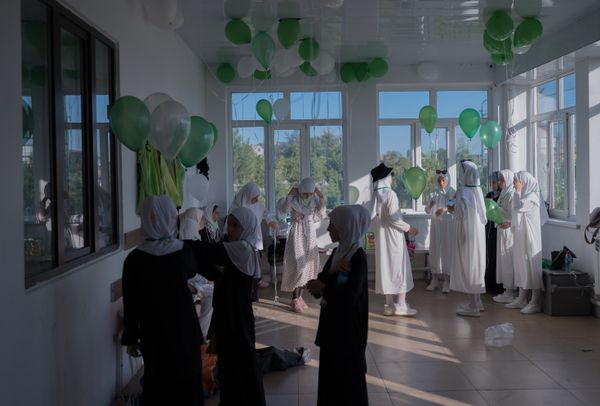 © Gadjieva Madina - The madrasa students in the village of Manaskent are preparing for celebration Eid al-Adha (the Islamic Feast of Sacrifice).