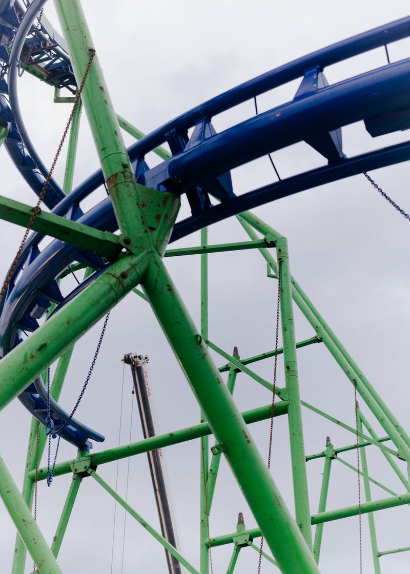 © David Löffler - Scaffolding of a roller coaster. Now only a memory of joy