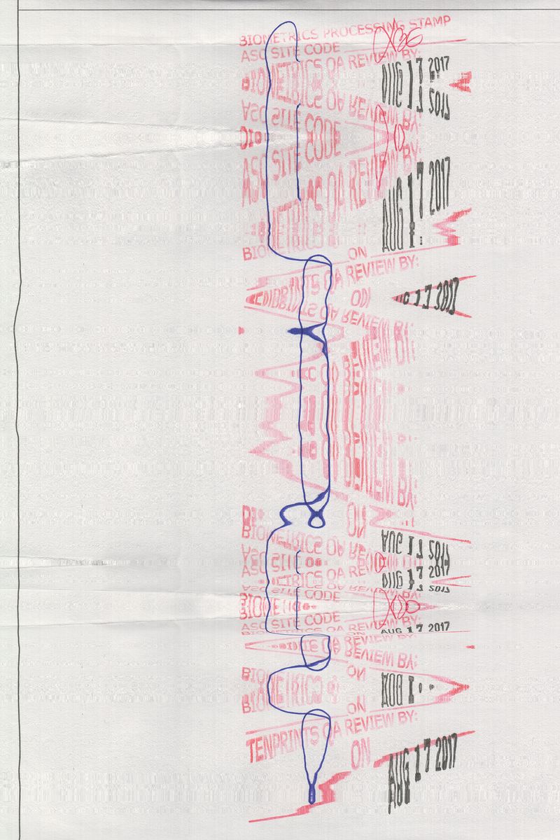 © Sabato Visconti - Biometrics Processing Stamp (01), Scanner photograph from original source