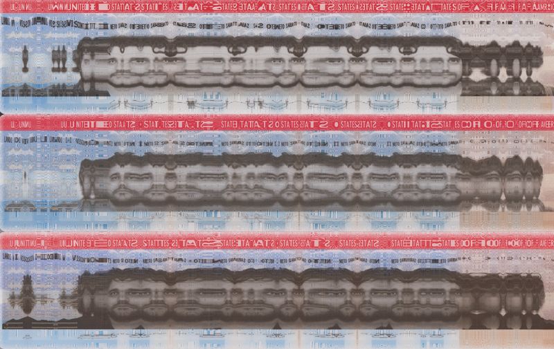 © Sabato Visconti - Self-Portrait in Three Employment Authorization Cards (11), Scanner photograph from original source