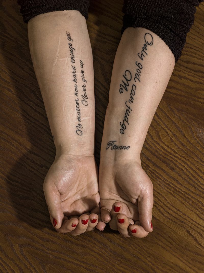 © Polly Braden - 'Tatoos that have a meaning to me' - Lindsey