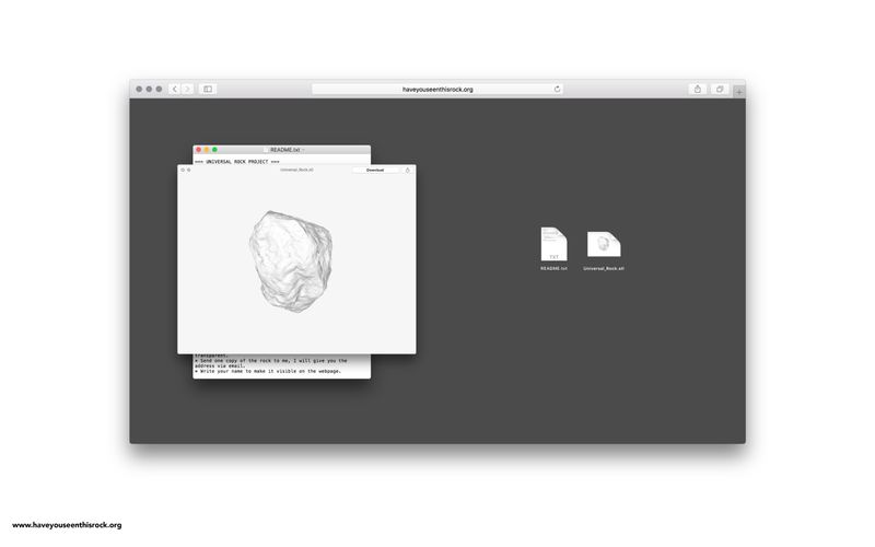 © Lois Cid - haveyouseenthisrock.org is an online platform to share an universal rock model.