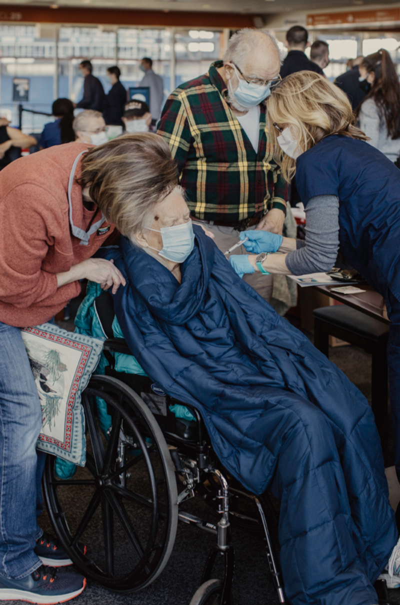 © Hannah Latham - Gram getting her Second Dose of the COVID-19 Vaccine