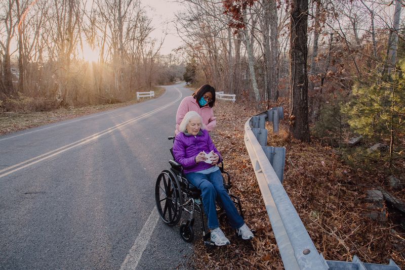 © Hannah Latham - Stopping to Blow her Nose with Miriam