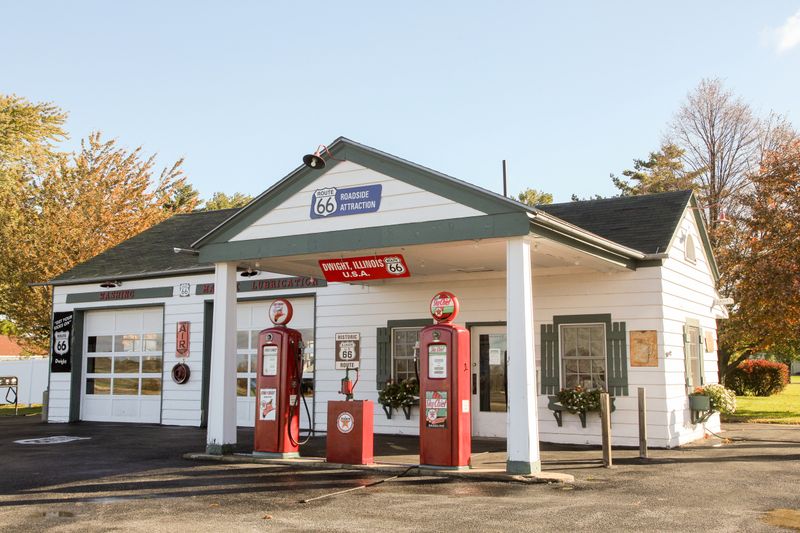 © alexandra buxbaum - Ambler's Texaco gas station station, Dwight, Illinois