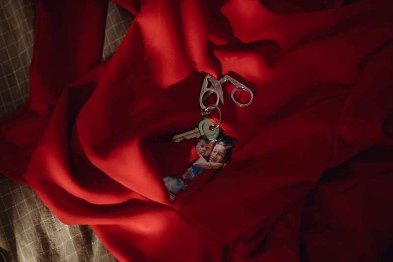 © Sandra Loza - Alejandro and me as kids. The key to the house we used to live in and mom's old keychain.
