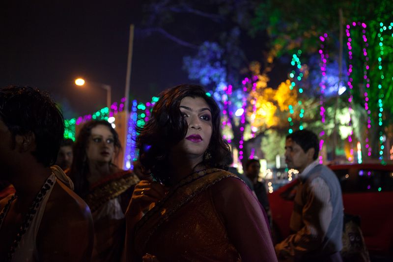 © Alice Sassu - Dipmalya during an event against Section 377. She is Kothi and she started a small fashion business with her boyfriend.