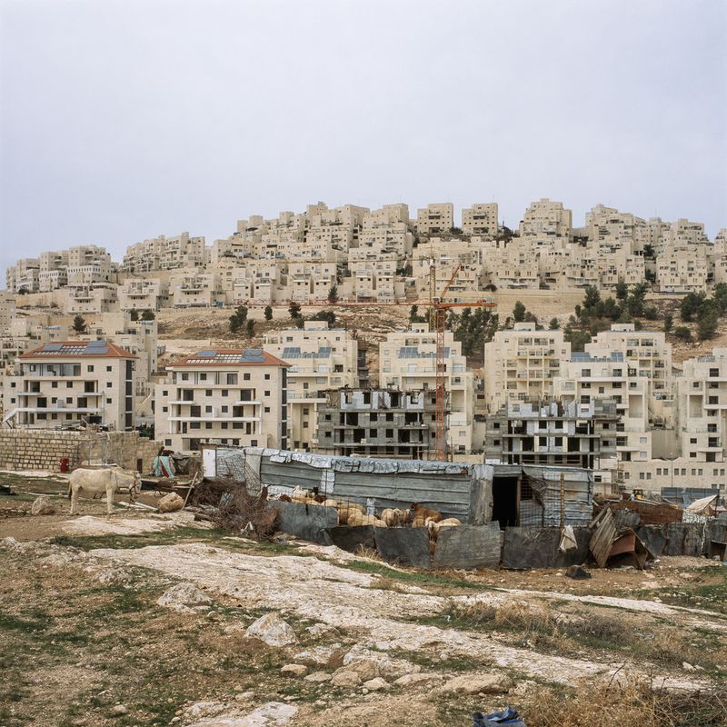 © Federico Busonero - Shepherd’s home and livestock on the edge of Har Homa, an Israeli settlement north of Bethlehem, Palestine.