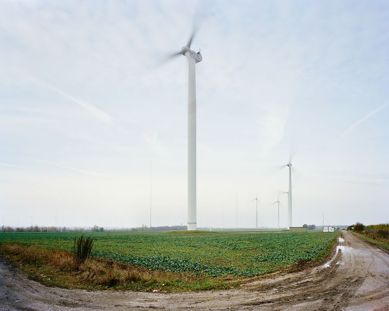 © Pietro Viti - An artificial hill, n used for farming and wind energy production