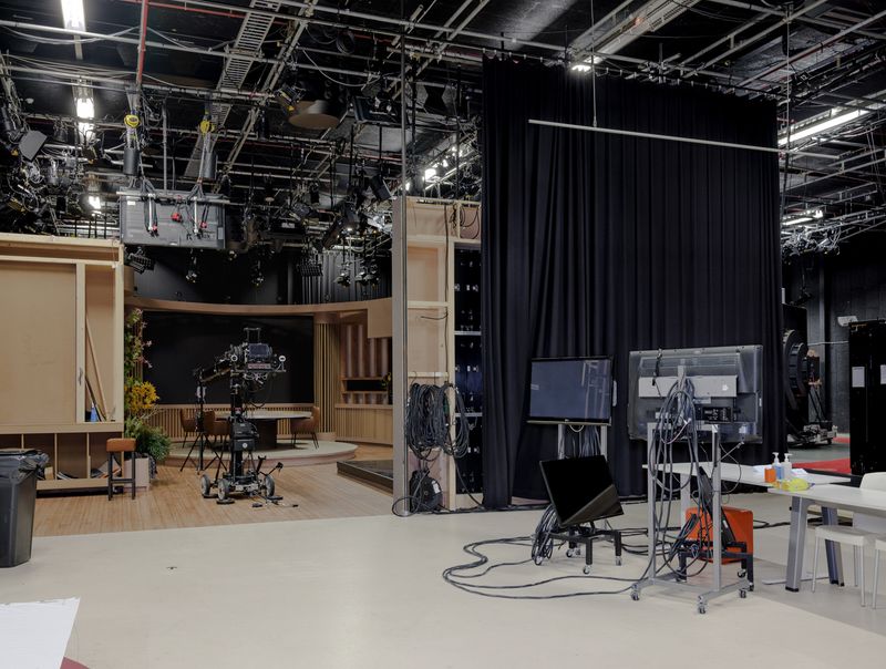 © Sean Charlton White - Omroep Max studios, soon to be biggest Dutch TV channel for the over 65, the people that incidentally vote the most.