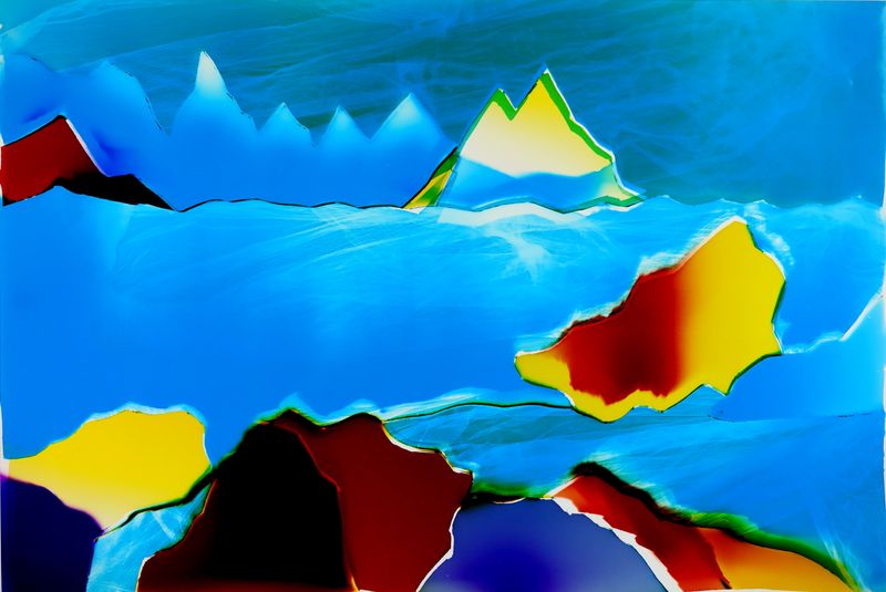 © Zsuzsa Holló - Shifting, 2023 Cameraless, luminogram on analog color photographic paperZsuzsa Holló