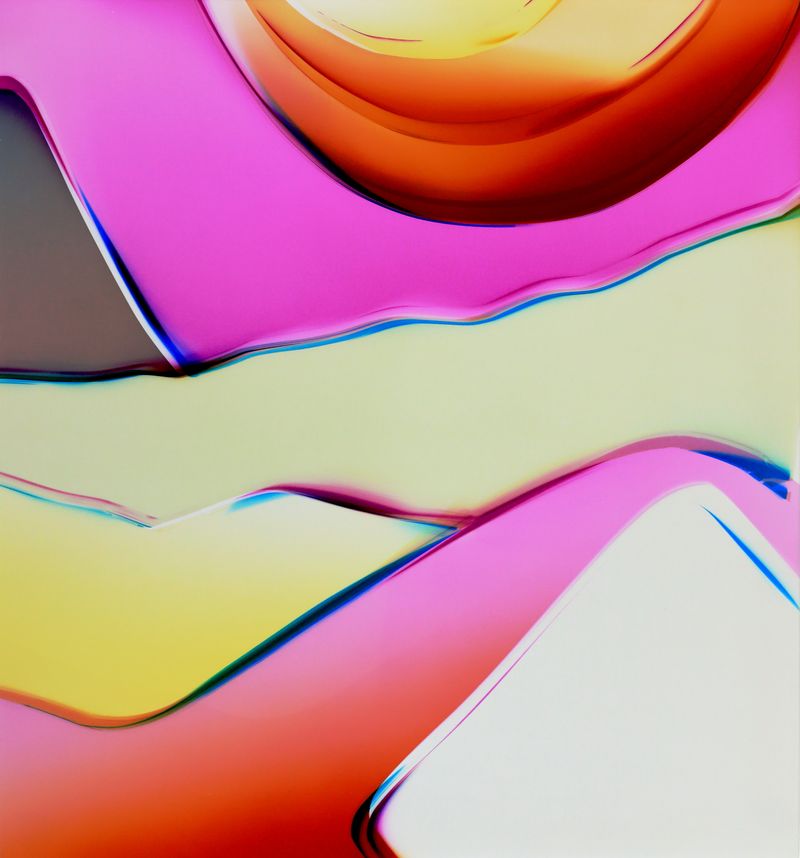 © Zsuzsa Holló - Shifting, 2022 Cameraless, luminogram on analog color photographic paperZsuzsa Holló