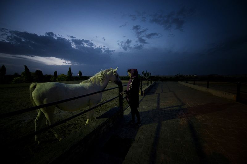 © Marjan Yazdi - Sogol, 27, horse lover. Since she was a small kid, she spent most of her free time with the horses.