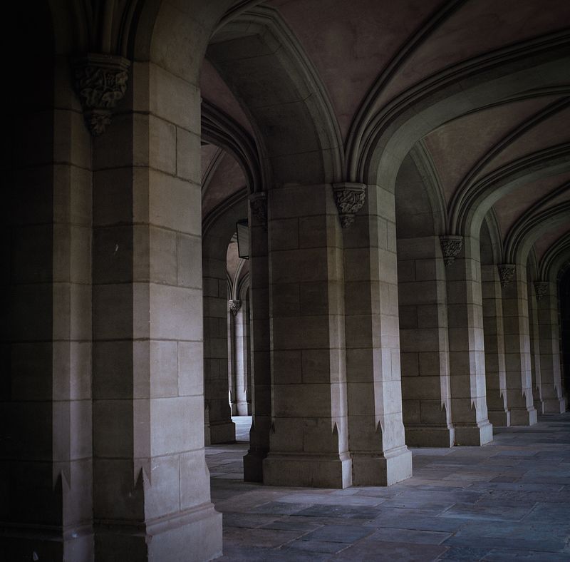 © Erin Lee - Pillars of Melbourne University, for which the foundations were laid on 3 July 1854. Melbourne, Victoria.