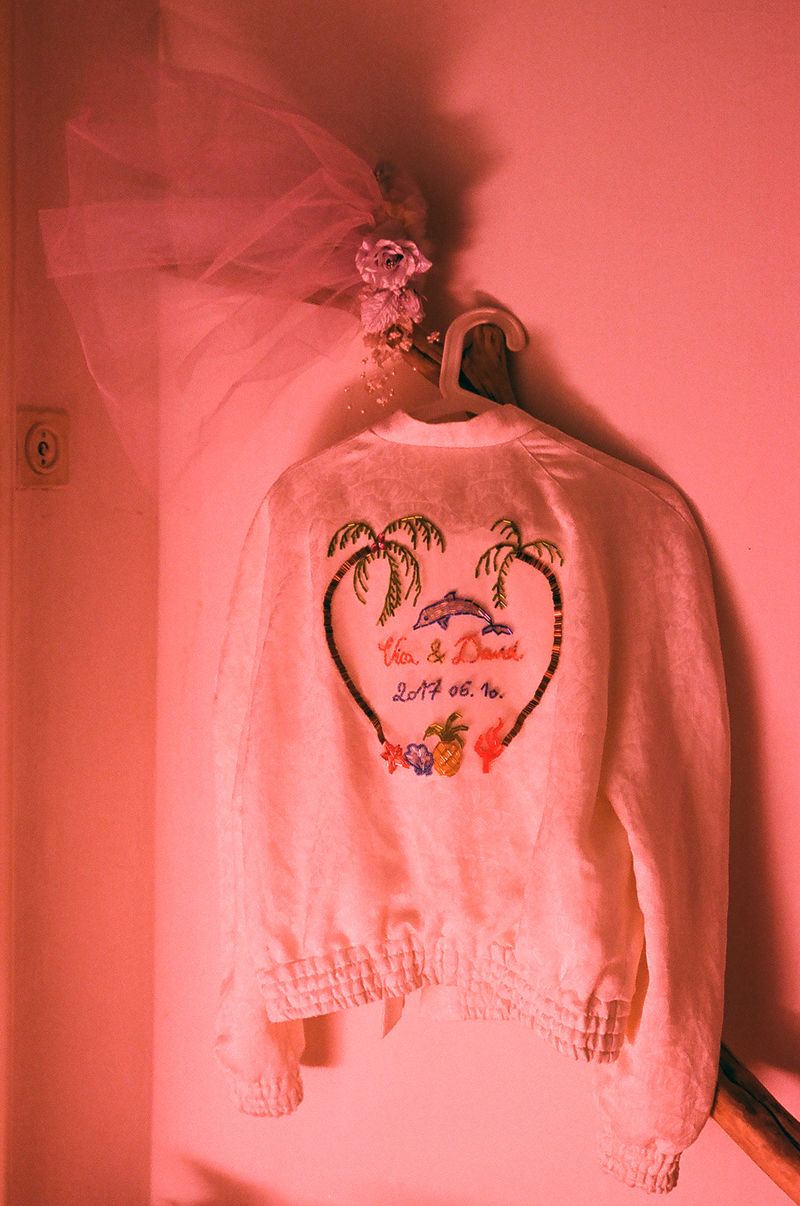 © Eva Szombat - My wedding bomber jacket, made by Nora Sarman