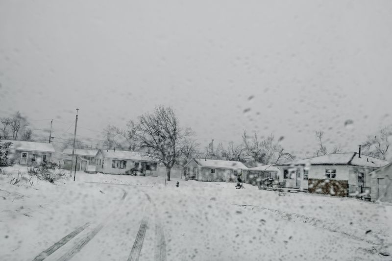 © Jordan Gale - Neighborhood view during a blizzard.