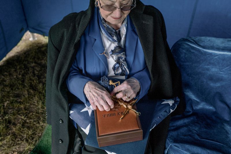 © Jordan Gale - Grandma at my grandfather's funeral.