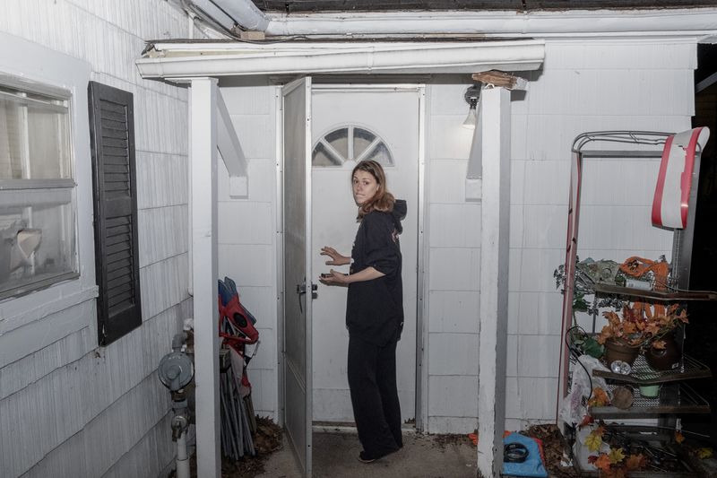 © Jordan Gale - Bri coming home late at night.
