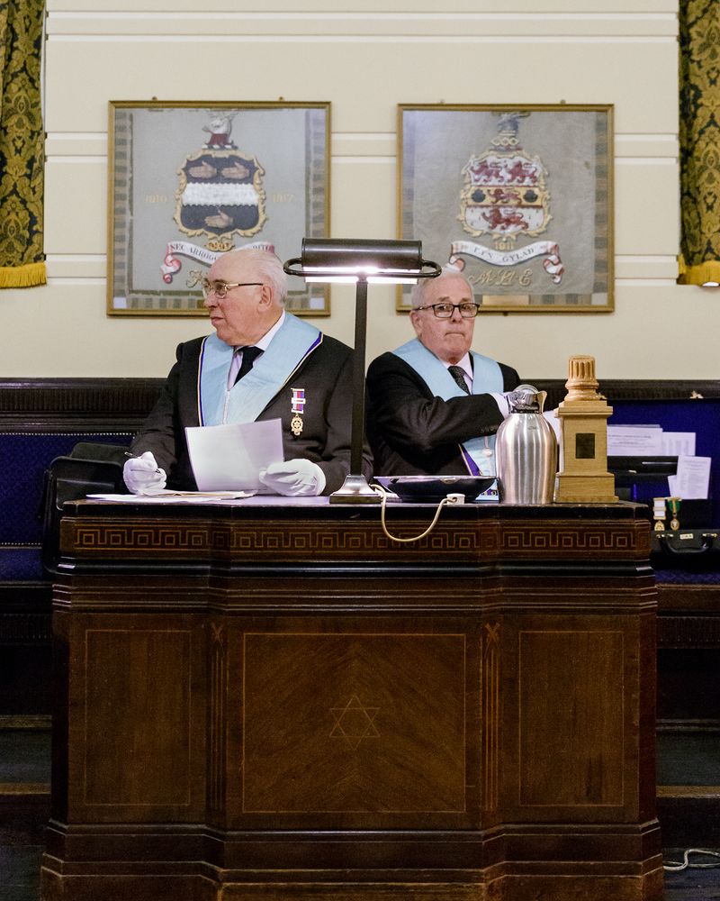 © Juliane Herrmann - Members of ‘Terpsichore Lodge No. 7454’ preparing for the meeting at ‘Freemasons’ Hall’, London, England, 2015.