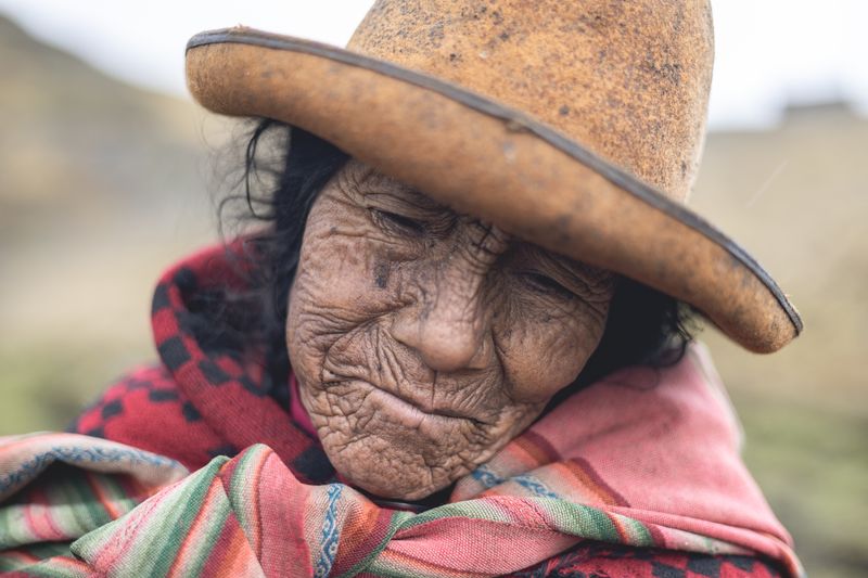 © Bardia Kabirifar - Maria is shepherding her son's Alpaca herd.