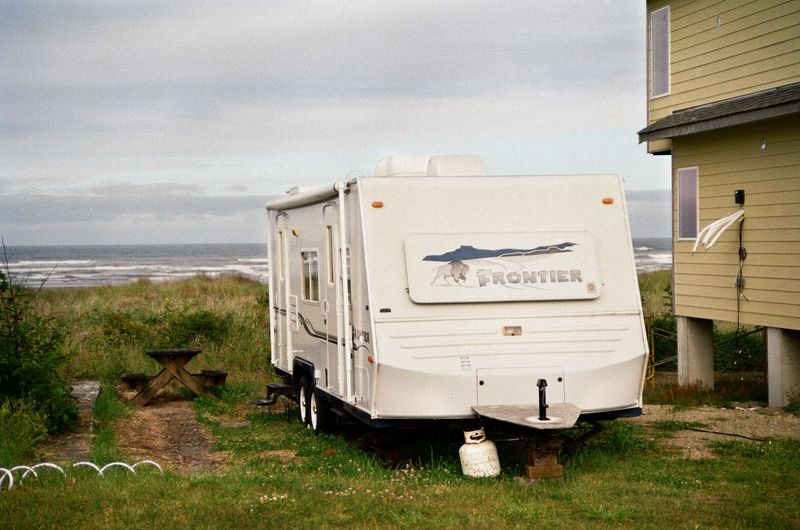 © Joshua H Phelps - Trailer and House Under Construction | Moclips, Washington