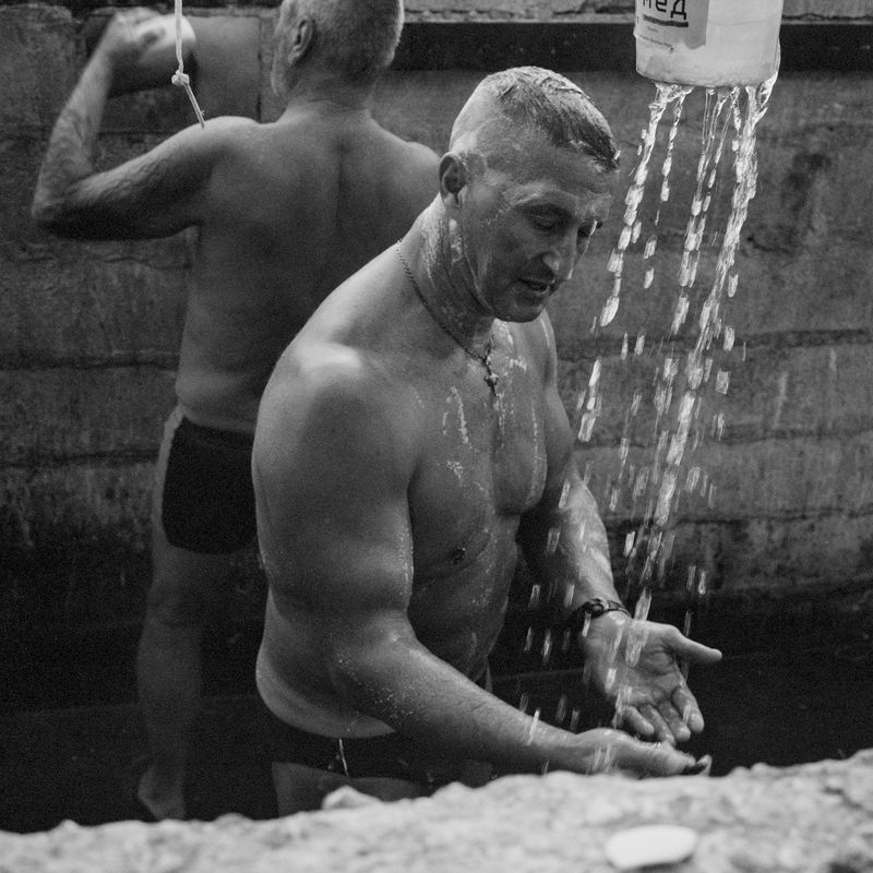 © Christo Stankulov - Dancho taking a showerfrom the series The Hot Waters - Varna, Bulgaria 2022