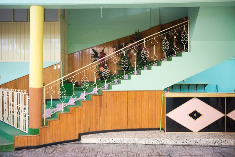 © Alí Marín - Interior of the social hall known as “Castillo de Rosita” in the municipality of Acolman.