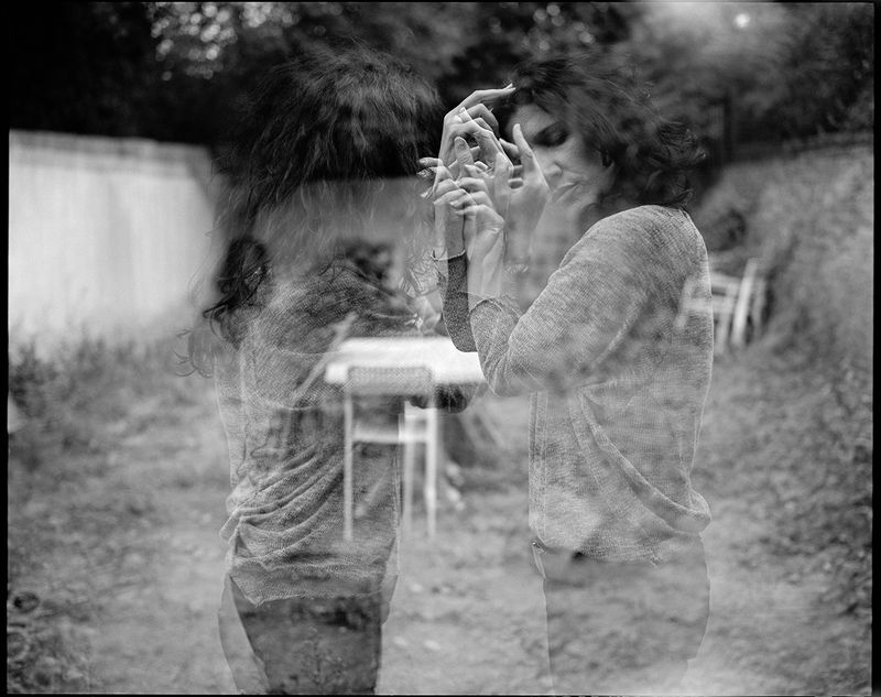 © Loredana Denicola - Loredana (self-portrait - double exposure) the interviewer, from 'Love, Sex & Relationship' video photography documentation