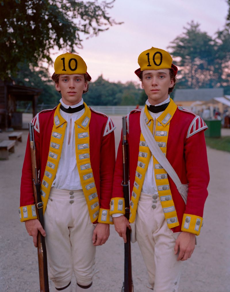 © Kevin Sweeney - Noah and Samuel. 10th Regiment, Redcoats. Sturbridge, MA.