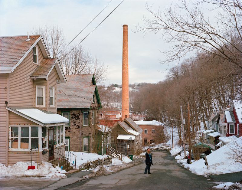 © Kevin Sweeney - Becky on Break and The Mill where Lewis Hine Photographed Child Laborers. North Adams, MA.