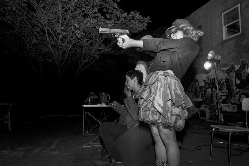 © Julie Glassberg - Lile shooting a BB Gun
