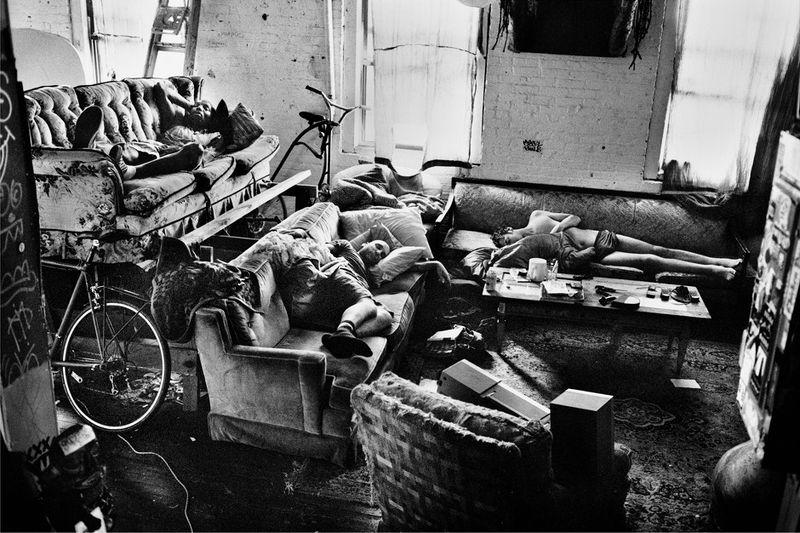 © Julie Glassberg - After a long night together, friends are welcome to stay over.