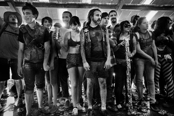 © Julie Glassberg - spectators at Slaughterama, VA.