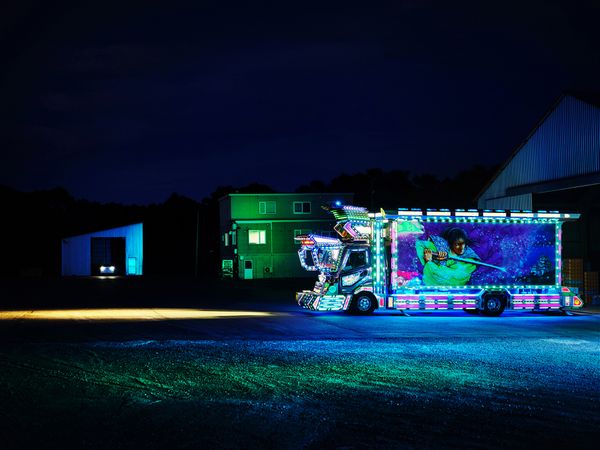 © Julie Glassberg - Minamaru parked at Takahashi san's company garage. Hokkaido prefecture.