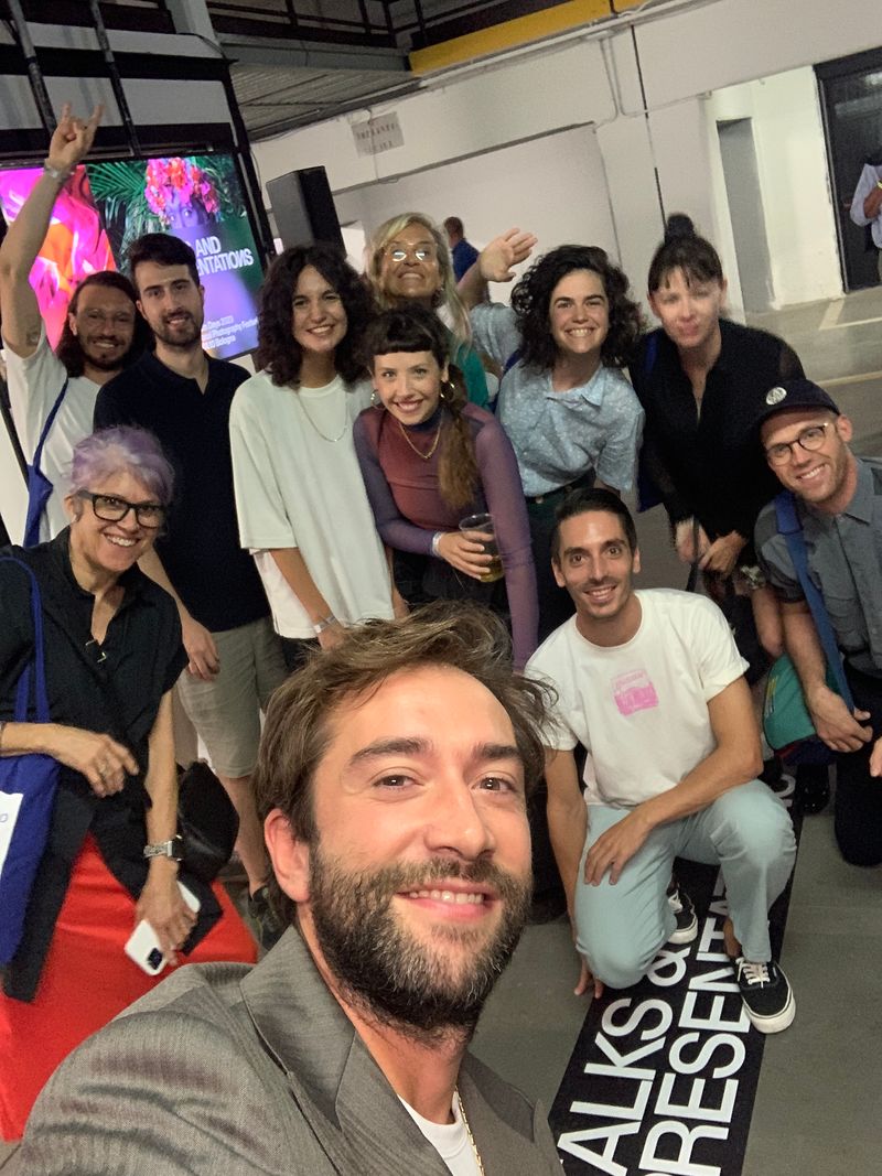 Opening night at DumBO with the artists and the PhMuseum team