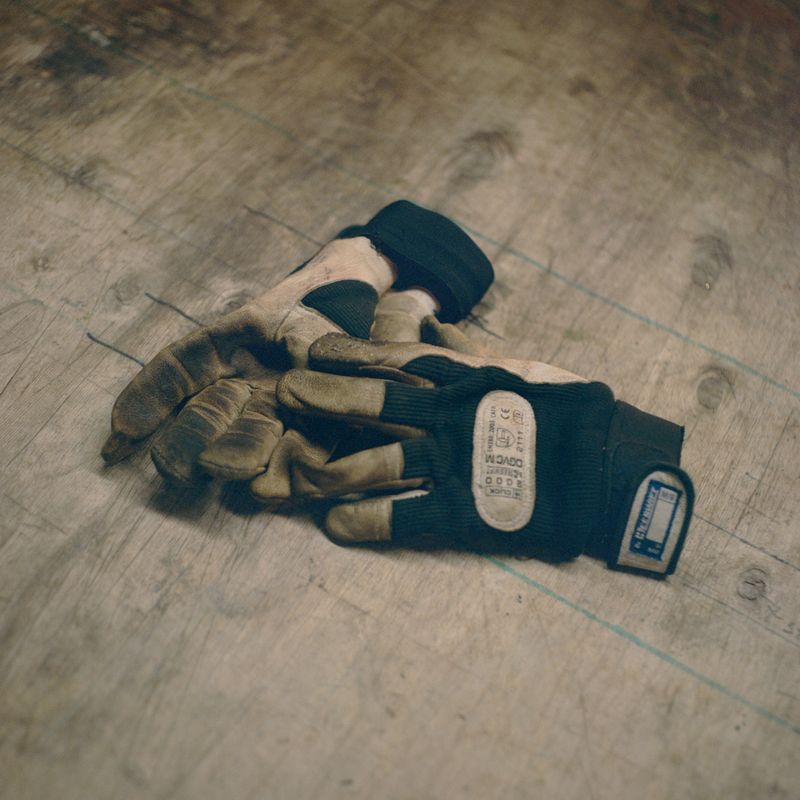 © Vassilis Triantis - Hand gloves that were used to pick up and handle roses.