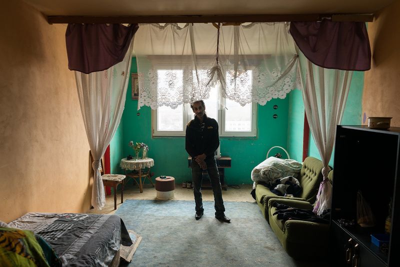 © Jana Plavec - Popik inside his at that time apartment.