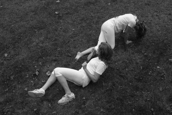 © Jillian Freyer - Mom and Chelsea go through self-defense moves.
