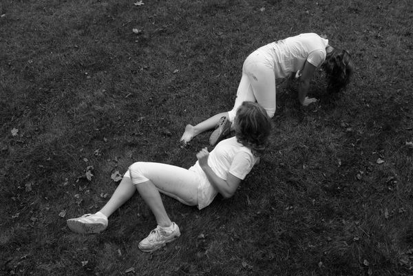 © Jillian Freyer - Mom and Chelsea go through self-defense moves.