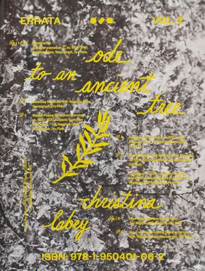 Errata Vol. 2 Ode to an Ancient Tree