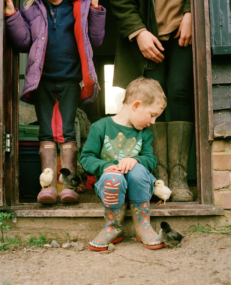 © Vikram Kushwah - The Chick Who Tried To Climb Rupert's Leg