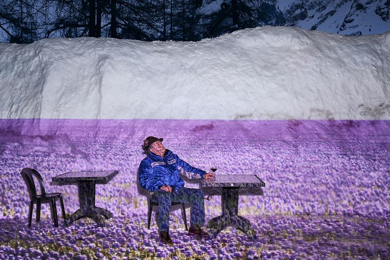 © Edoardo / Giulia Delille / Piermartiri - Mont Blanc, Italy. Enrico Bonora, one of the few inhabitants of Val Ferret at the foot of the Planpincieux glacier.