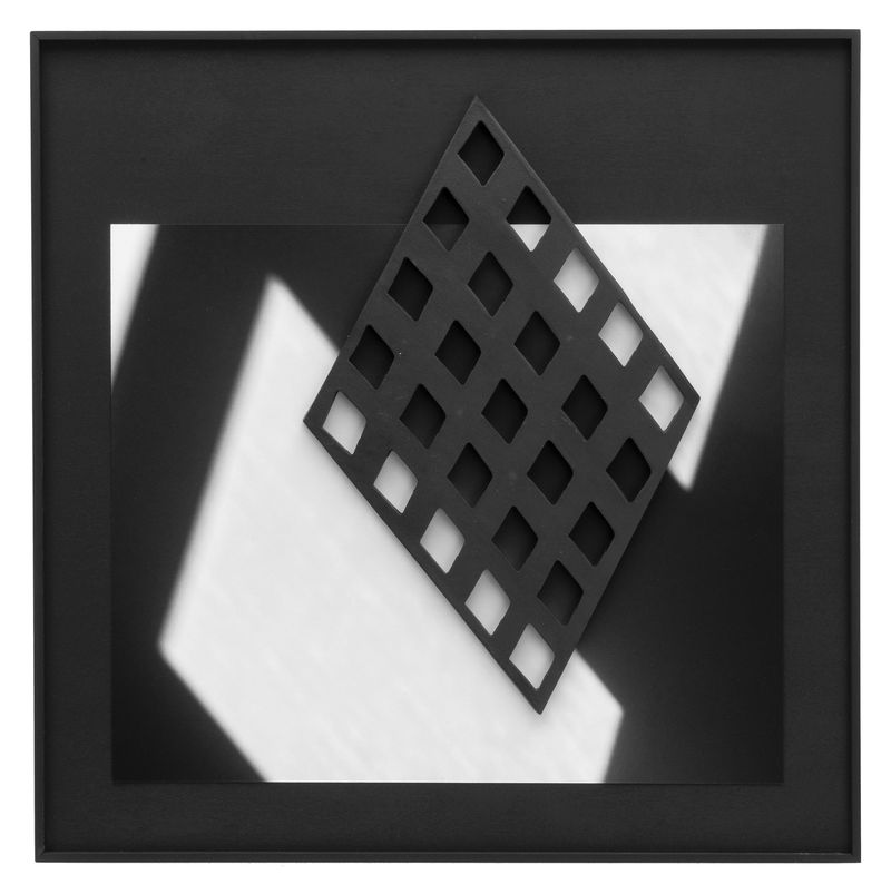 © Paula McCartney - In/Direct Alignment #6, 2022, Archival pigment print, ceramic sculpture, custom wood frame, 12.25 x 12.25 x 2 in overall.