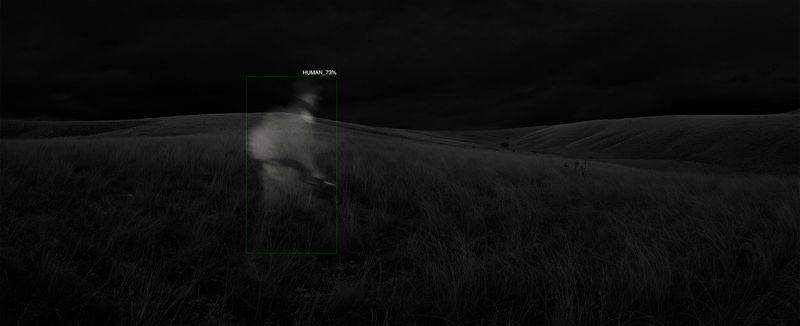 © Alex Turner - 1 Human (Border Patrol) with A.I. Recognition, San Rafael Valley, AZ