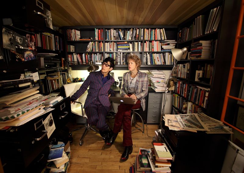 © Tom Atwood - ELIZABETH STREB, Acclaimed choreographer — LAURA FLANDERS, Journalist and Air America Radio host — New York, NY