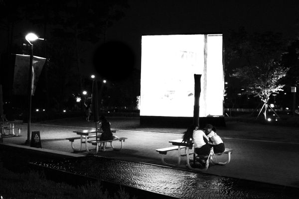 © G.S - Speech at the Edge.Beneath the screen’s glow, words dissolve. The night listens without form.