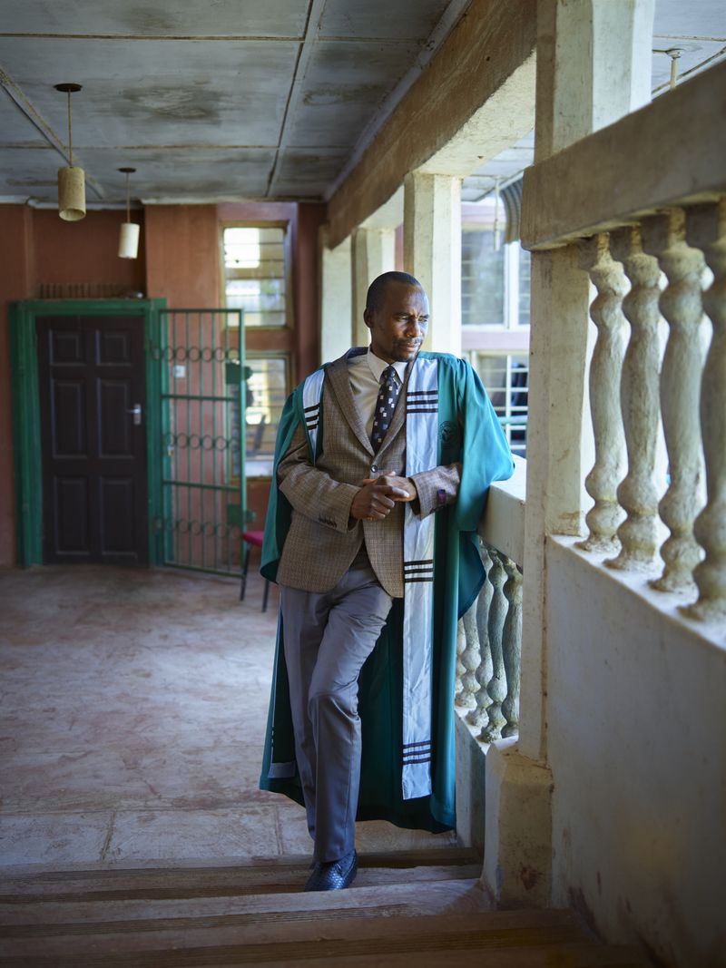 © Jörg Gläscher - Miles Samba, city mayor, during a break in a city council meeting, Petauke, Zambia.