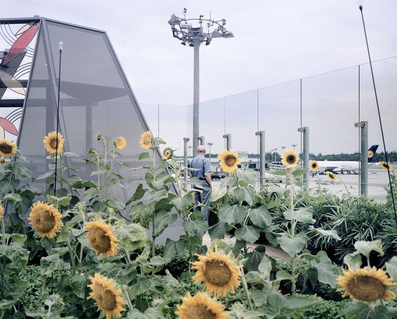 © Giulio Di Sturco - The 'cargo' runways and halls of Schiphol, with its logistics center that redistribute bundles of flowers throughout Europe.