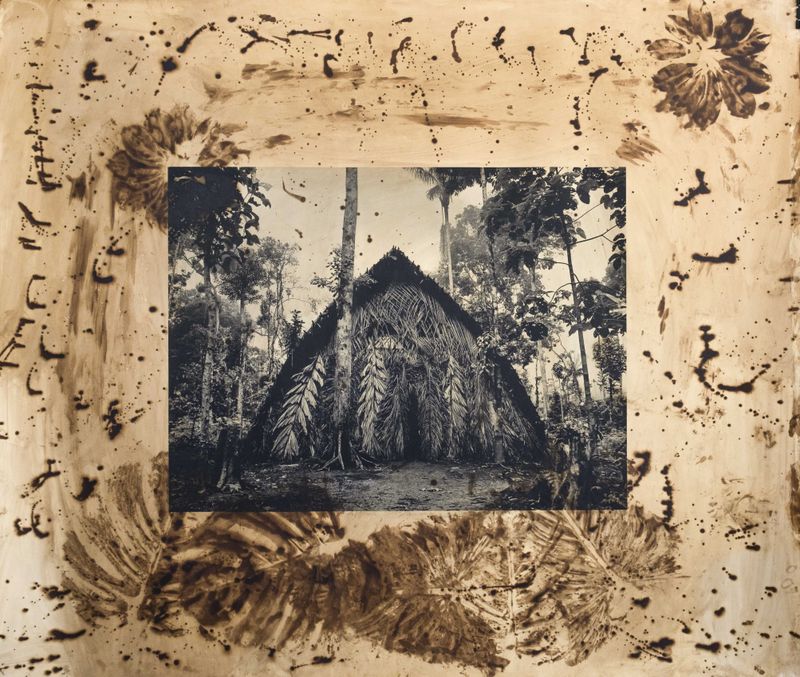 © Felipe Jacome - A traditional Waorani house on the banks of the Cononaco River.